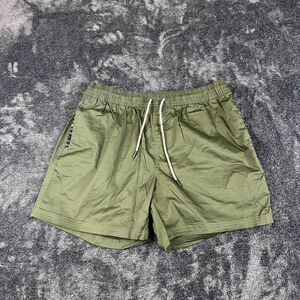 Wowie Men's Aztec Pocket Green Shorts Men's L 5" Inseam Drawstring Chino